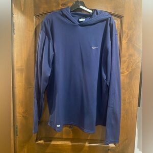 Nike Men's Navy Dryfit Hoodie